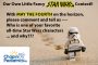 May the Fourth Be with You Star - Wars Theme Contest